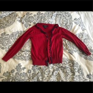 Red Nautical sweater for little girls